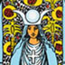 Detail of The High Priestess by Marian Semic